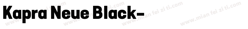 Kapra Neue Black字体转换